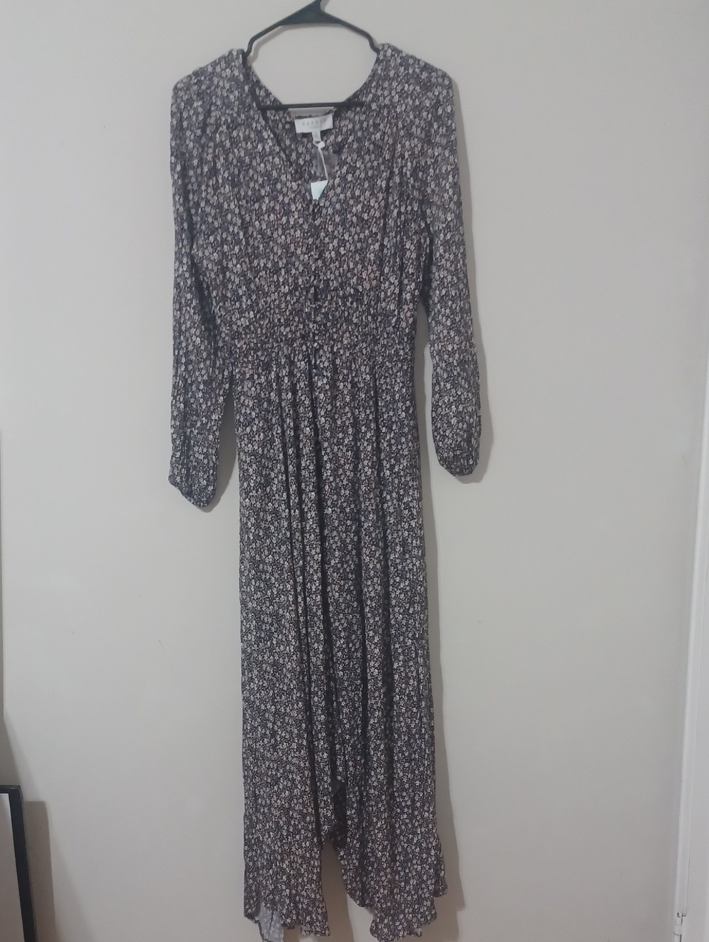 Hayden of LA Field of Wildflowers  Navy Rayon Maxi Dress. NWT. Size S
